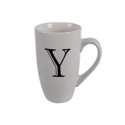 Kitchen Accessories - Mug - Letter 'Y' - Ceramic - White - Image 1