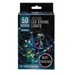 String Lights - Outdoor - Battery Operated - Multi-Coloured - 5 m - 50 LED - Image 1