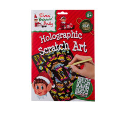 Scratch Set - Christmas Art Accessories - Elf Hologramic - Image 1