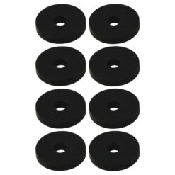 MTS - Flat Tap Washers 12mm Black - Pack of 2 (8 Piece) - Image 1