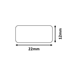 Niimbot - D11/D110 Thermal Label Roll - White 12x22mm (260 labels) - Image 1