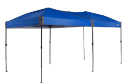 Oztrail Fiesta Compact 4.8M Gazebo (Blue) - Image 1