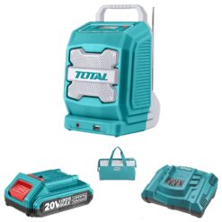 Total Tools - Lithium Ion Job Radio - 20V with 2.0Ah Battery, Charger & Bag - Image 1