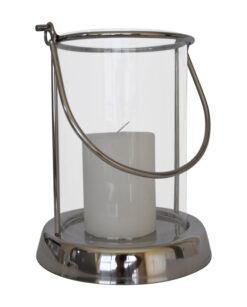 The Gift Shop - Kian Silver Lantern - including Candle - Image 1