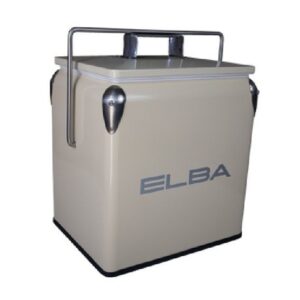 Elba Metal Cooler Box With Handle & Lid – 13l -Pink Red – Cream – Turquoise – Turquoise