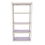 Stallion – Steel Shelving 5 Tier All Steel (183 x 90 x 40cm) – White