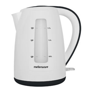 Mellerware Kettle 360 Degree Cordless Plastic Black & White 2.0L 2200W