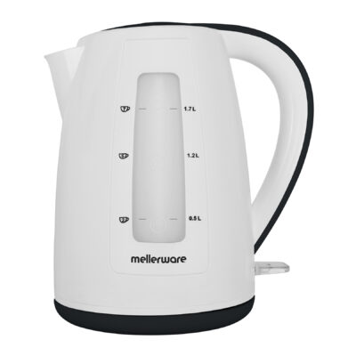 Mellerware Kettle 360 Degree Cordless Plastic Black & White 2.0L 2200W