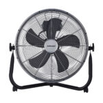 Mellerware Fan 3 Speed Floor Fan Metal Black 40cm 55W “Velocity 16”