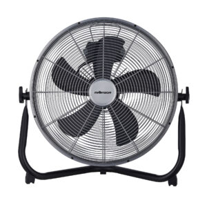 Mellerware Fan 3 Speed Floor Fan Metal Black 40cm 55W “Velocity 16”