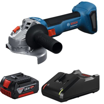 Bosch – Professional Cordless Angle Grinder with 5.0Ah Battery and Charger