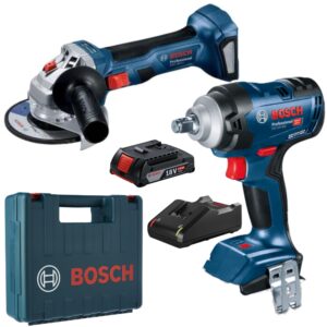 Bosch – Cordless Impact Wrench & Angle Grinder with 2.0Ah Battery & Charger