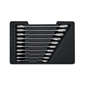 Bosch 10Piece Ratchet Spanner Set Satin Grey