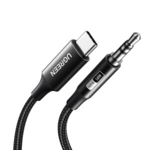 UGreen USB Type-C to 3.5mm AUX Audio Cable 1M – Black