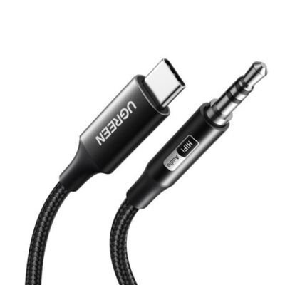UGreen USB Type-C to 3.5mm AUX Audio Cable 1M – Black