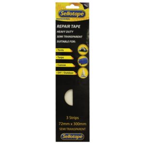 Sellotape – Heavy-Duty Repair Tape – 72mm x 300mm – 3 Strips