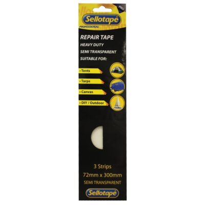 Sellotape – Heavy-Duty Repair Tape – 72mm x 300mm – 3 Strips