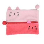 Colour Me – Pencil Bag – Pink Kitten Double Zip (22 × 15 cm)