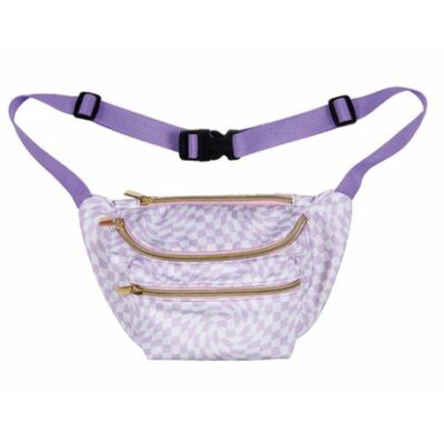 Colour Me – Moon Bag – Purple Checked