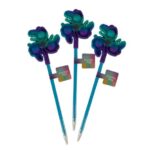 Colour Me – Novelty Push Pop Spinner Pen – Blue (3 Pack)