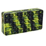 Colour Me – Pencil Bag – Silicone Black & Lime Pop It (19cm)