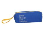 Colour Me – Pencil Bag – Quotes Tube Shape 21cm (Blue)