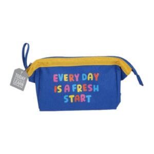 Colour Me – Pencil Bag – Quotes with Metal Bar (Blue)