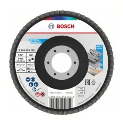 Bosch – Flap Disc X451 (115mm T27 ) G40 – Pack of 1