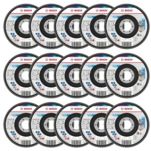 Bosch – Flap Disc X451 (115mm – T27) G60 – Pack of 15
