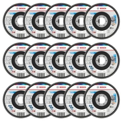 Bosch – Flap Disc X451 (115mm – T27) G60 – Pack of 15