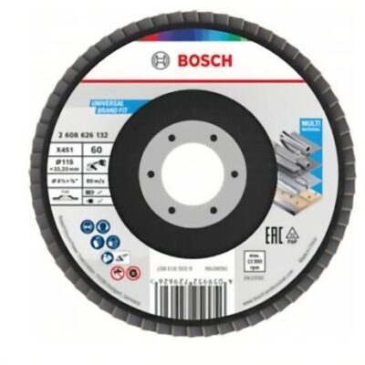Bosch – Flap Disc X451 (115mm – T27) G60 – Pack of 90