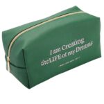 Colour Me – Pencil Bag – Quotes Design (19.5 × 9 × 10cm) – Green