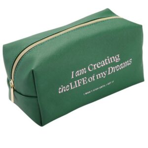Colour Me – Pencil Bag – Quotes Design (19.5 × 9 × 10cm) – Green