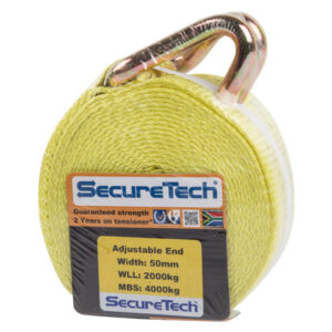 Securetech – AE-01229 – 9m – 50mm Adjustable End 4000kg with J-Hook
