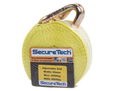 Securetech – AE-01229 – 9m – 50mm Adjustable End 4000kg with J-Hook