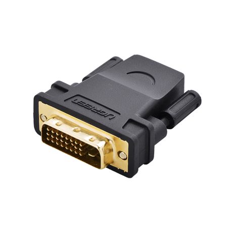 UGreen 20124 DVI-D Male to HDMI Female Adapter-BK