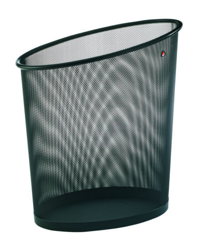 Alba Round Wastebasket – Black