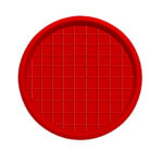 Poltek Poultry Round Feed Tray – Red