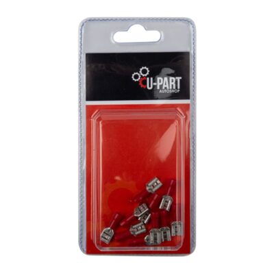 U-Part Push On Female Terminals – 6.3mm Red