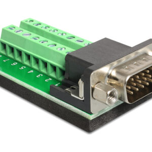 Delock Adap Vga Male -Term Block 15 Pin (65424)