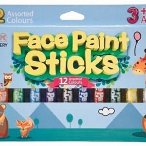 KB Face Paint Sticks 12 Assorted Colours