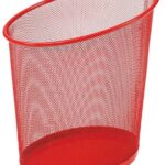 Alba 18litre Round Wastebasket Red