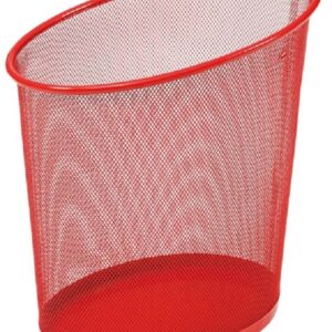 Alba 18litre Round Wastebasket Red