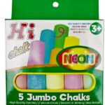 Hi Chalk, Neon, 5 Jumbo Chalks