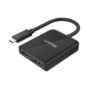 8K USB-C to Dual DisplayPort 1.4 Adapter with MST Dual Monitor