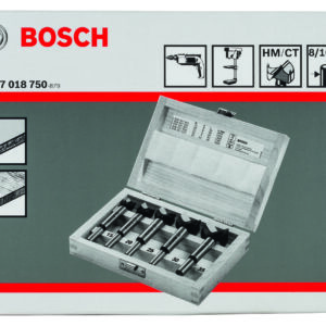 TCT Forstner Bit Set 15/20/25/30/35 mm, Wooden Box, 5 Piece