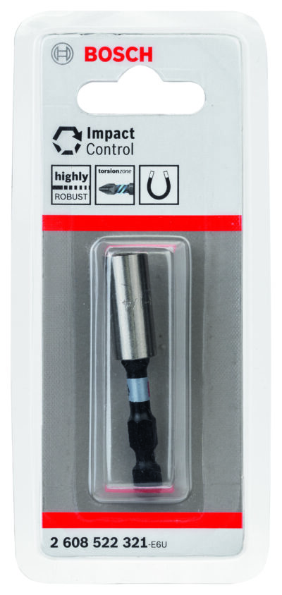 Impact Bit Holder with Magnet, 60mm Length