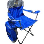 OZtrail Side Chiller Arm Chair With Detachable Cooler Blue 135kg