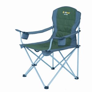 OZtrail Deluxe Jumbo Camping Chair Green 140kg