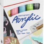 Edding – 5100 Permanent Acrylic Markers Pastel 5’s